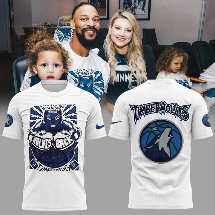 Minnesota Timberwolves Wolves Back T-Shirt Men's Basketball Fan Merch Apparel