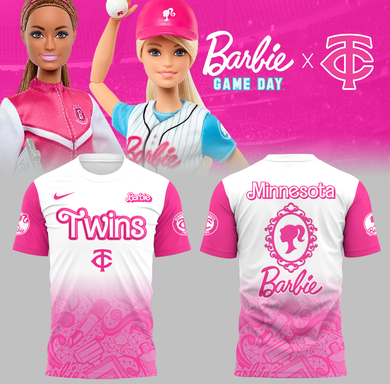 Minnesota Twins Baseball Barbie Night T-Shirt Baseball Coach Gift Ideas