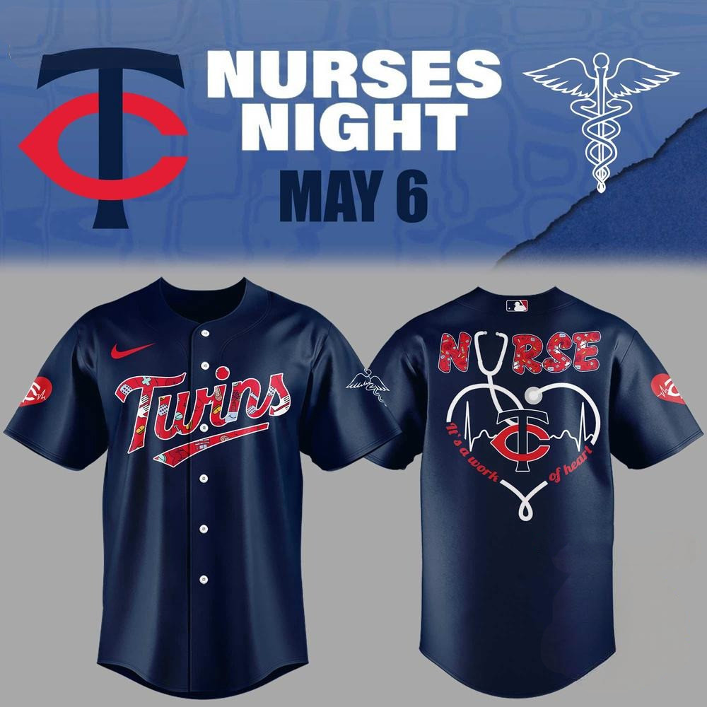 Minnesota Twins Baseball NURSES NIGHT Jersey Presents For Baseball Fans