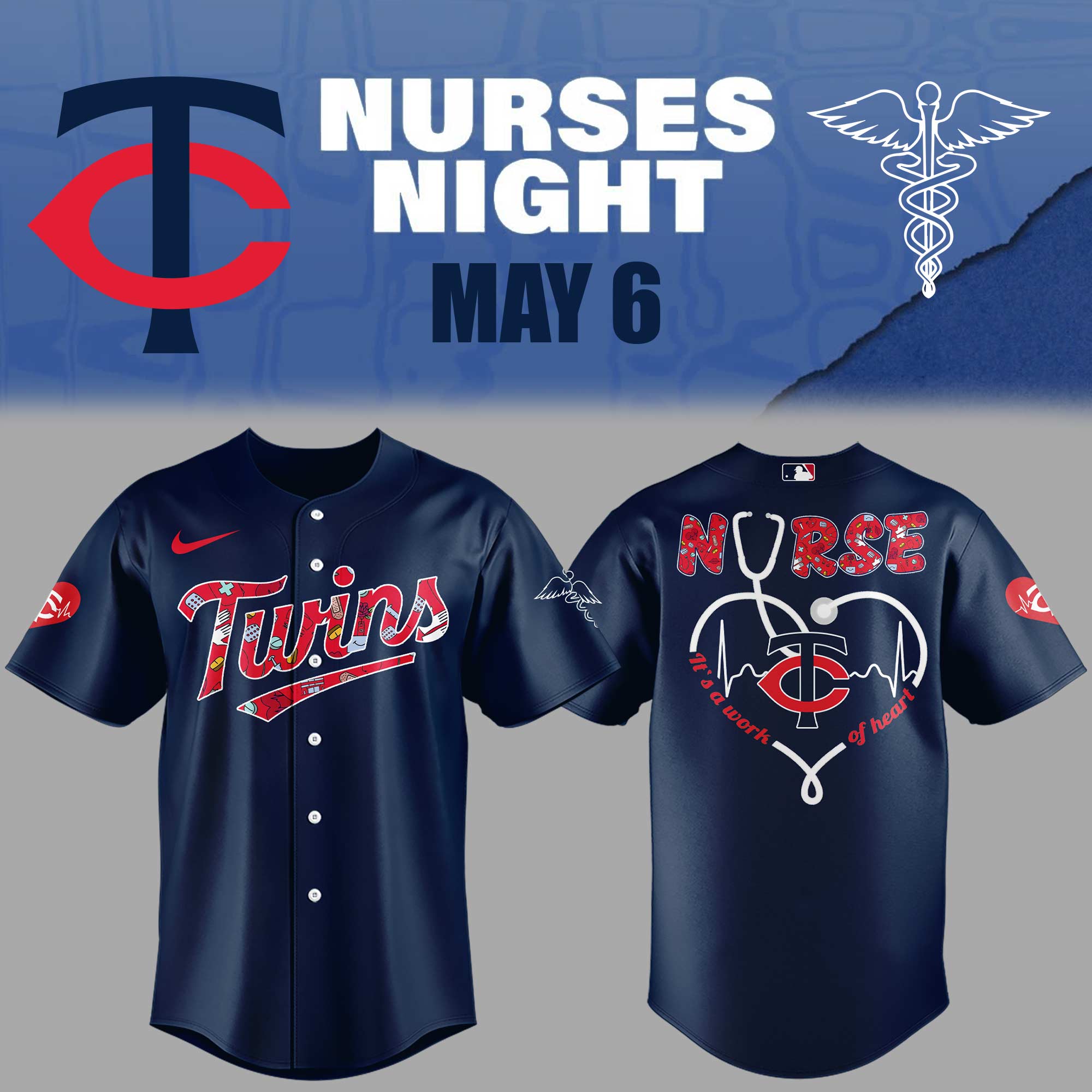 Minnesota Twins Nurses Night Jersey Baseball Coach Gift Ideas