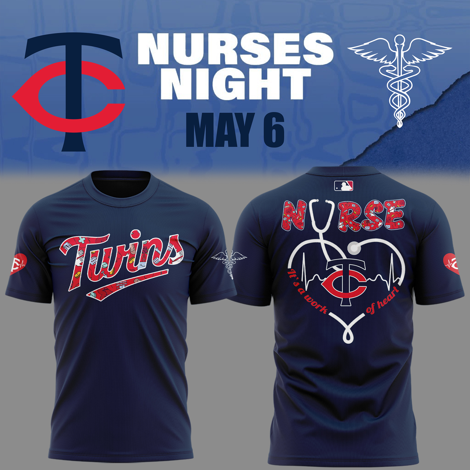 Minnesota Twins Nurses Night T-Shirt Gift For Baseball Lover