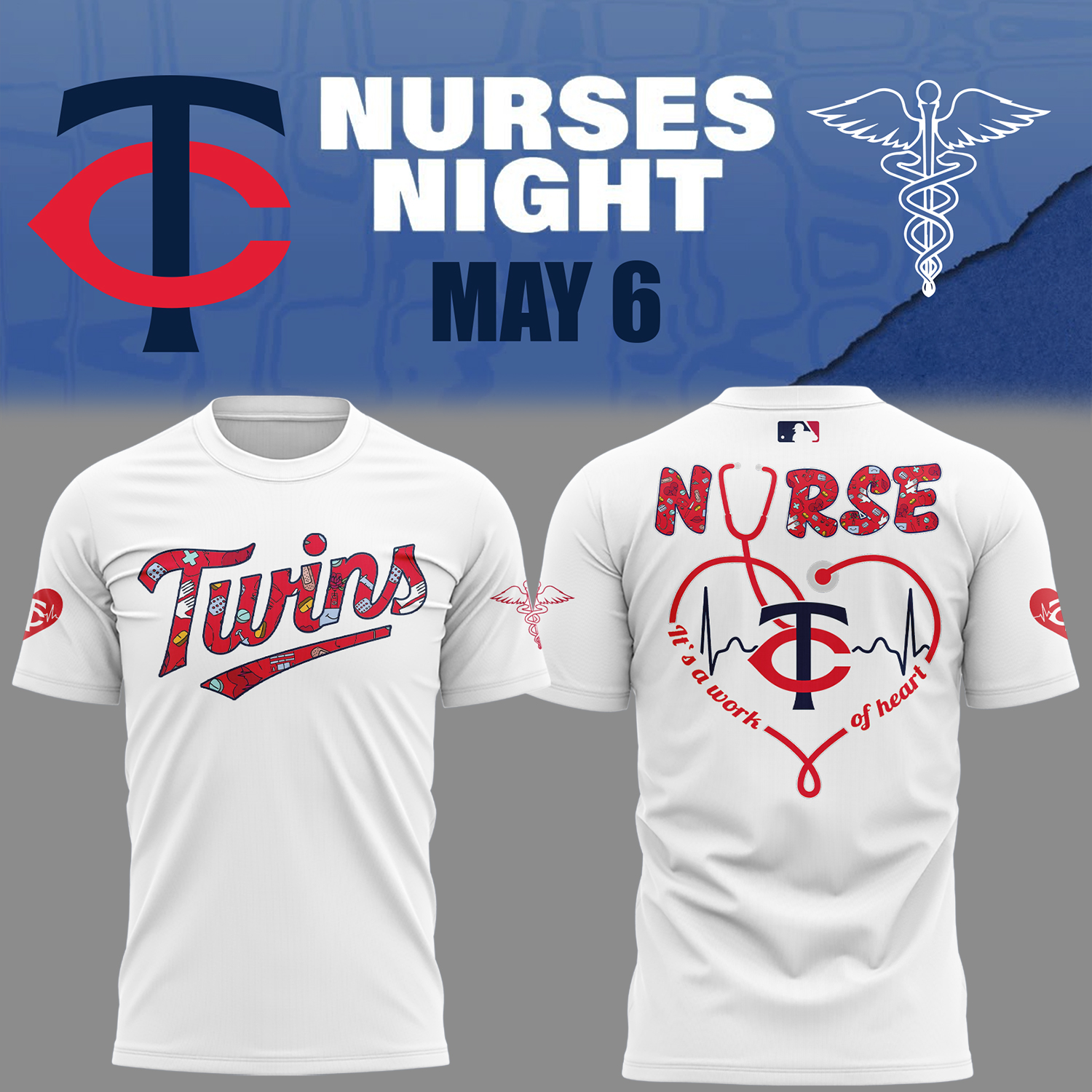 Minnesota Twins Nurses Night T-Shirt Gifts For Baseball Players
