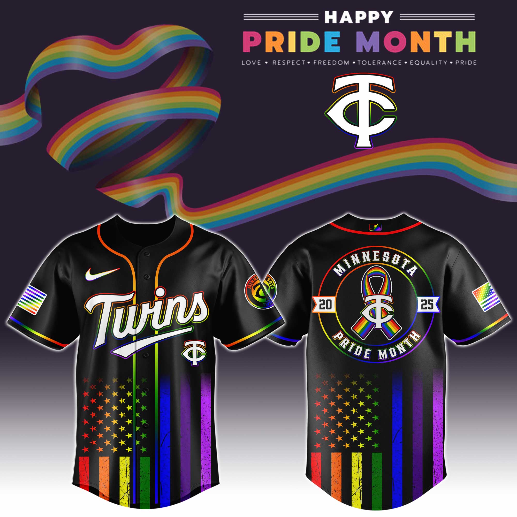 Minnesota Twins Special Pride Month Jersey Gift Ideas For Baseball Players