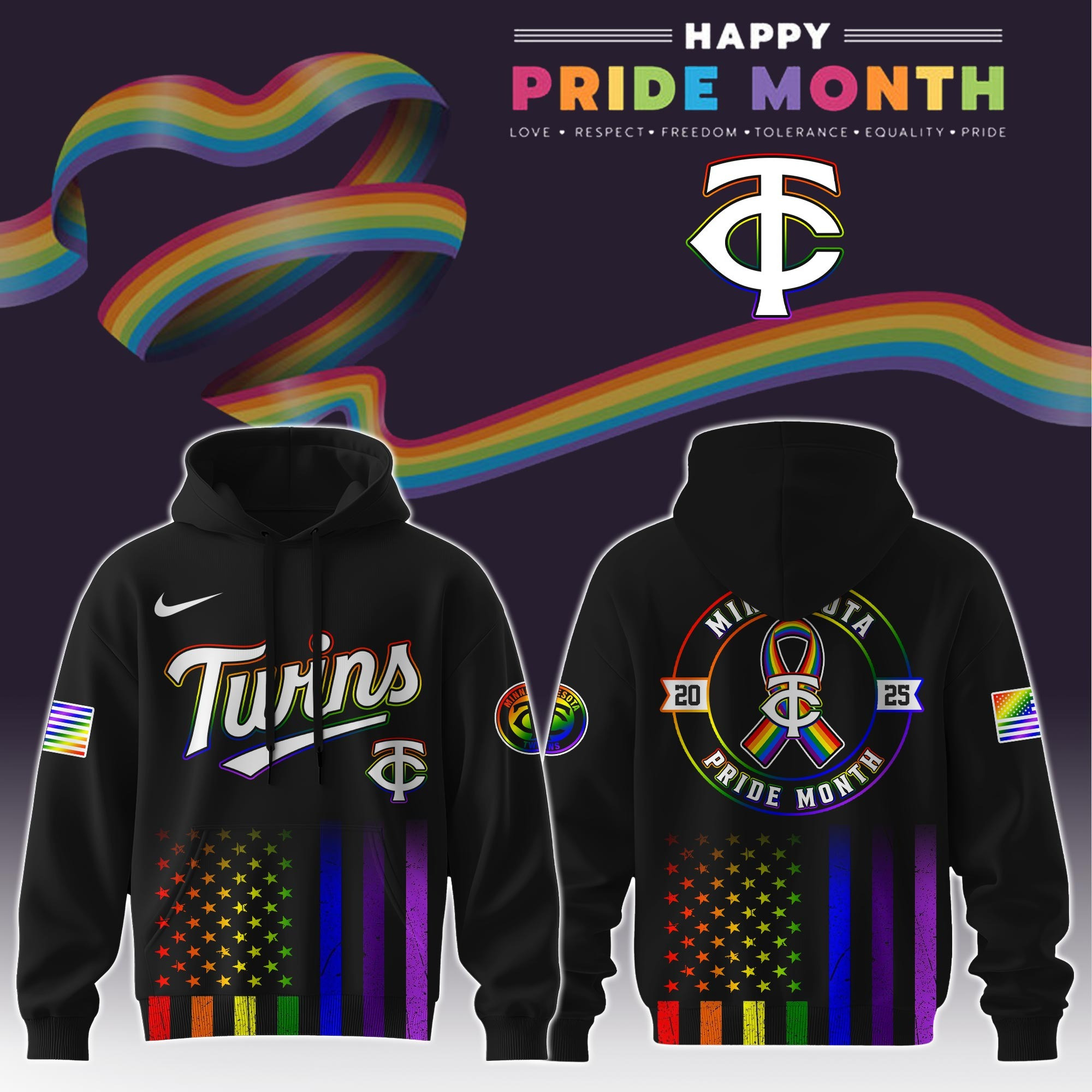 Minnesota Twins Special Pride Month Limited Edition Hoodie Best Gifts For Baseball Fans