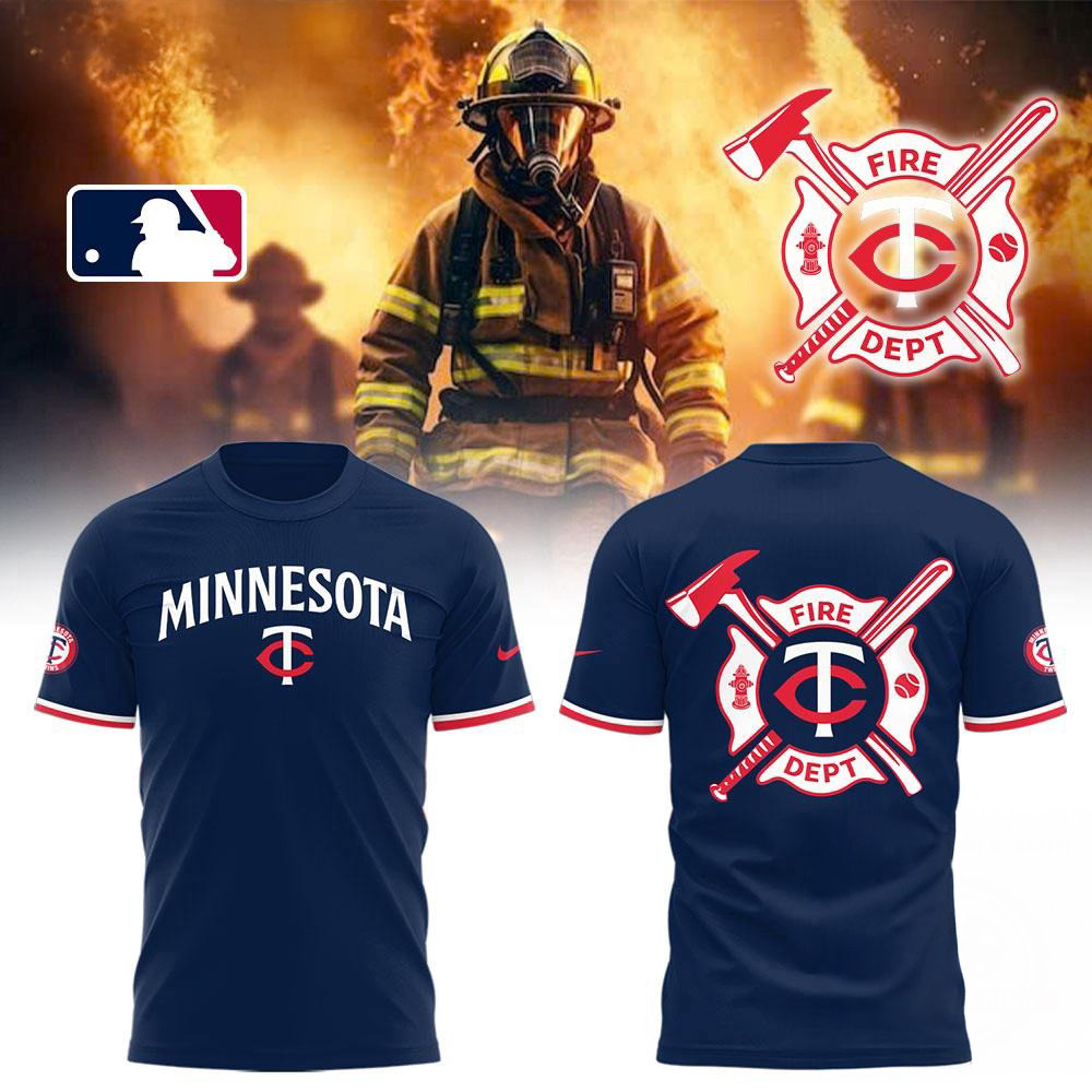 Minnesota Twins x Firefighter Appreciation Night 2025 Shirt Gift Ideas For Basketball Lovers