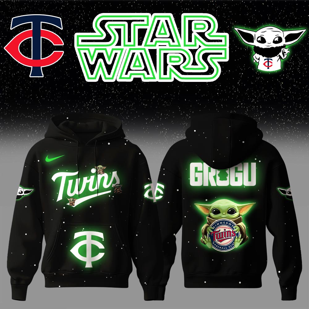 Minnesota Twins x Stars Wars Baby Yoda Game Night Hoodie Gifts For Baseball Players