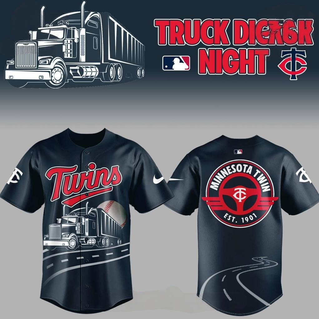 Minnesota Twins x Truck Driver Night 2025 Special Baseball Jersey Cool Baseball Gifts