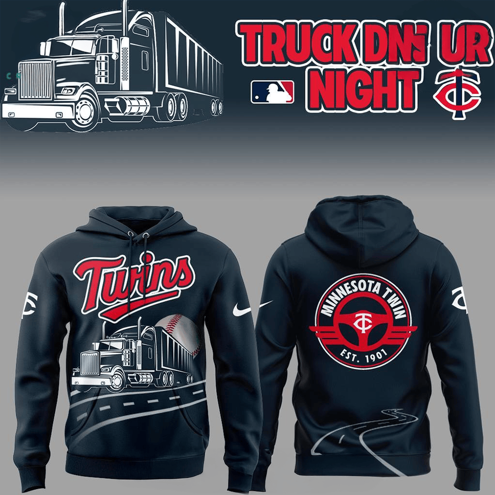 Minnesota Twins x Truck Driver Night 2025 Special Hoodie Best Gifts For Baseball Fans