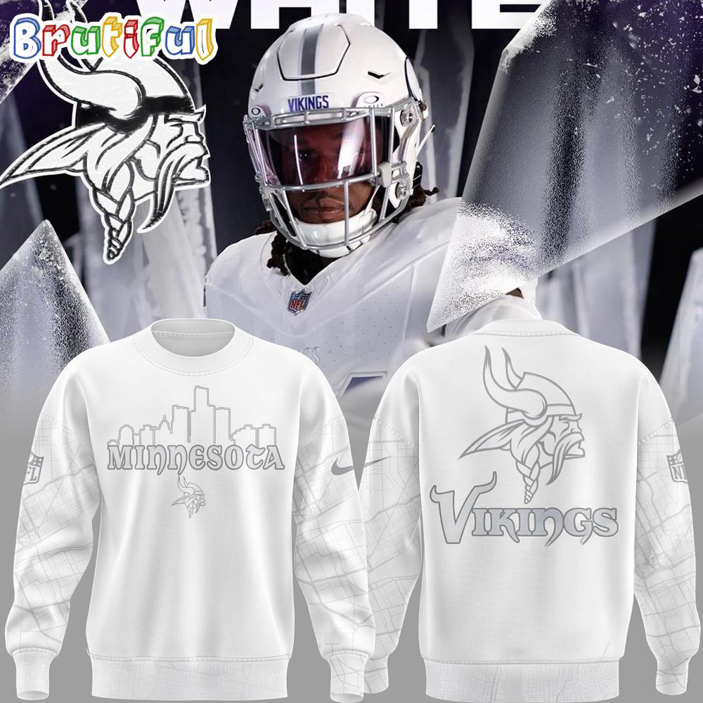 Minnesota Vikings City 2024 Season Limited Edition White Sweatshirt Gift For Football Lovers