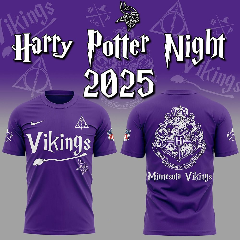 Minnesota Vikings Limited Edition Harry Potter T-Shirt Great Present For Football Fans