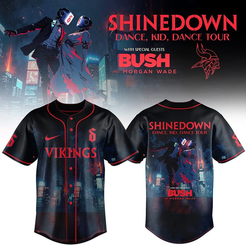 Minnesota Vikings x Shinedown Dance Kid Dance Tour 2025 Jersey Special Gift For Football Supporters