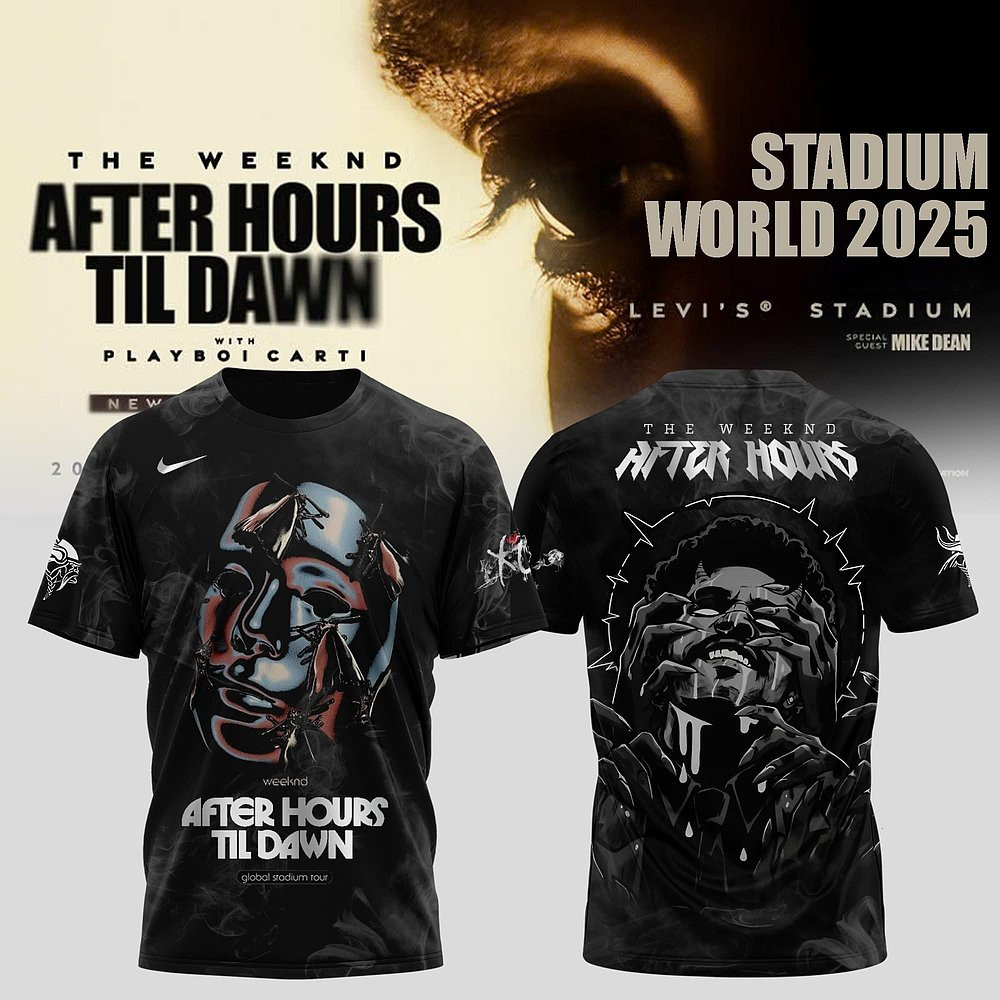 Minnesota Vikings x The Weekend Tour 2025 Limited Edition T-Shirt Great Present For Football Fans
