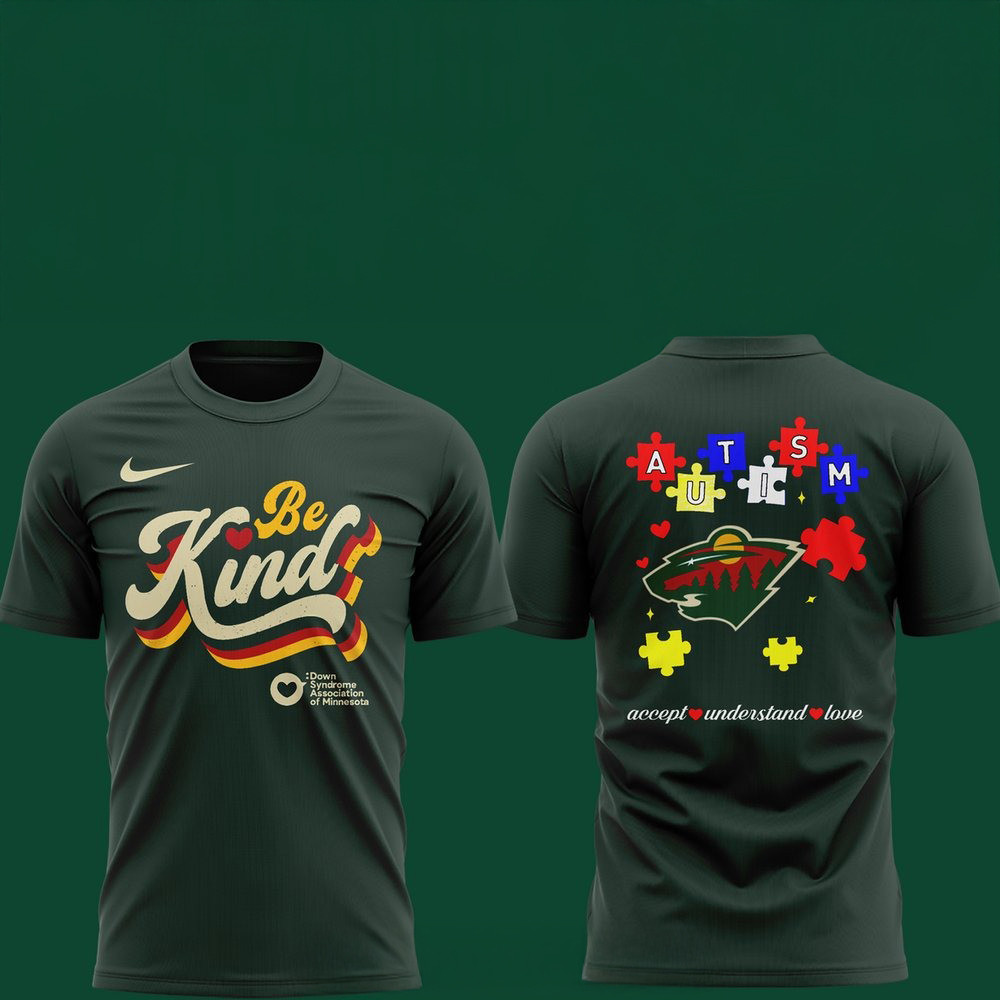 Minnesota Wild Down Syndrome Awareness 2025 T-Shirt Gifts For Hockey Enthusiasts