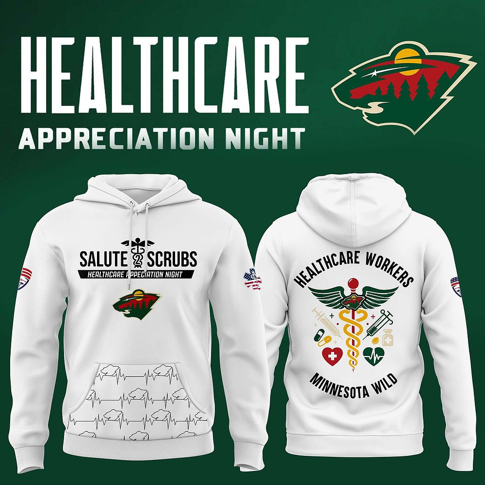 Minnesota Wild x 2025 Healthcare Appreciation Night Limited Hoodie Special Gift For Hockey Supporters