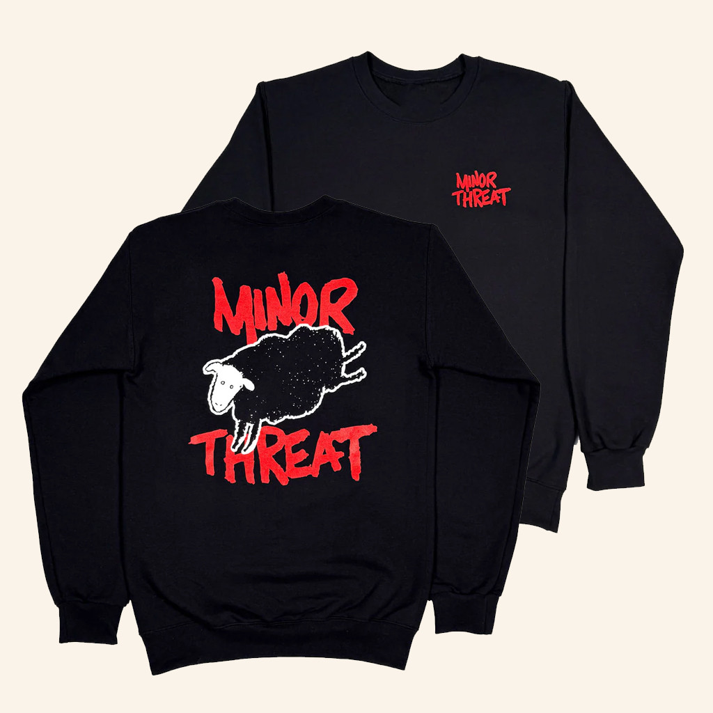 Minor Threat Merch Minor Threat Black Sheep Crewneck Sweatshirt Gifts For Band Fans