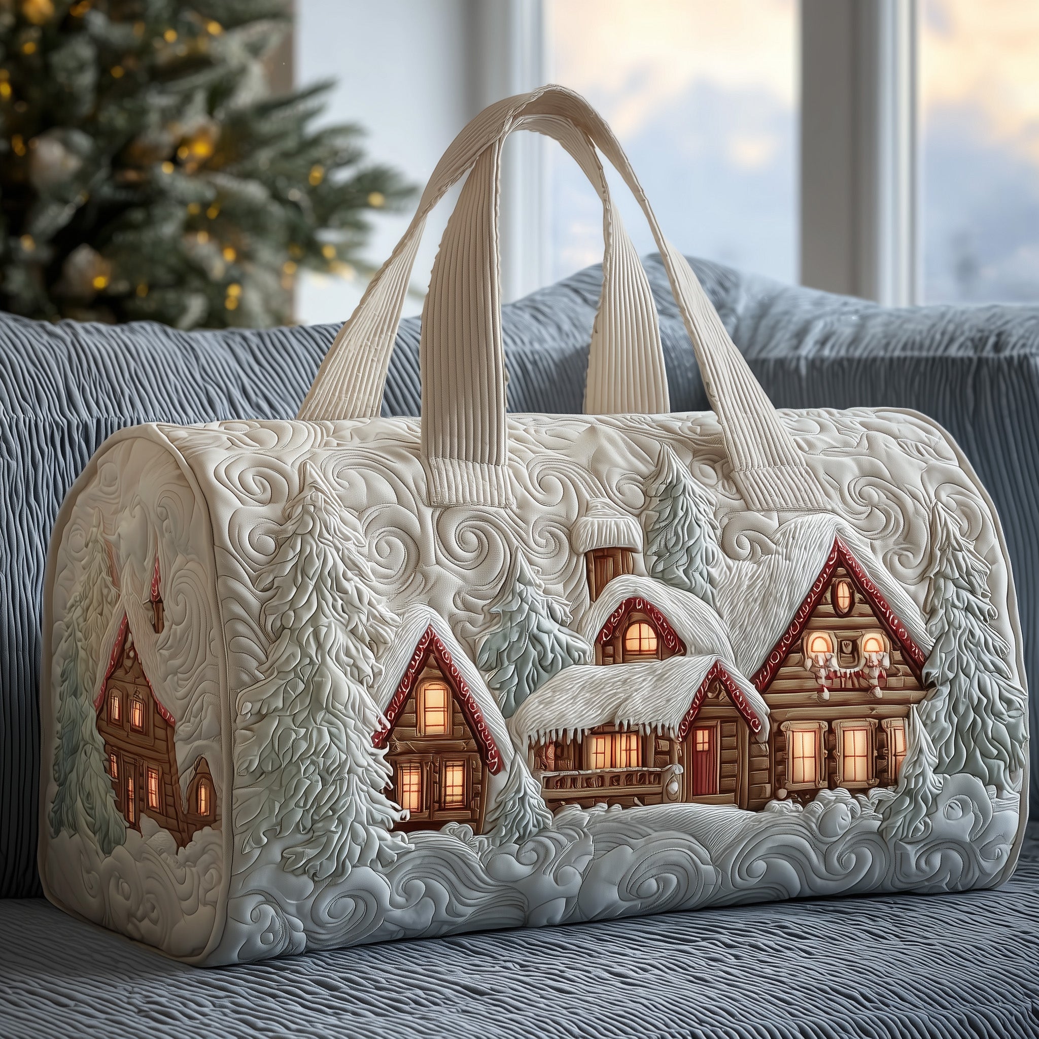 Miracle Land Quilted Duffle Bag For Outdoor Activities