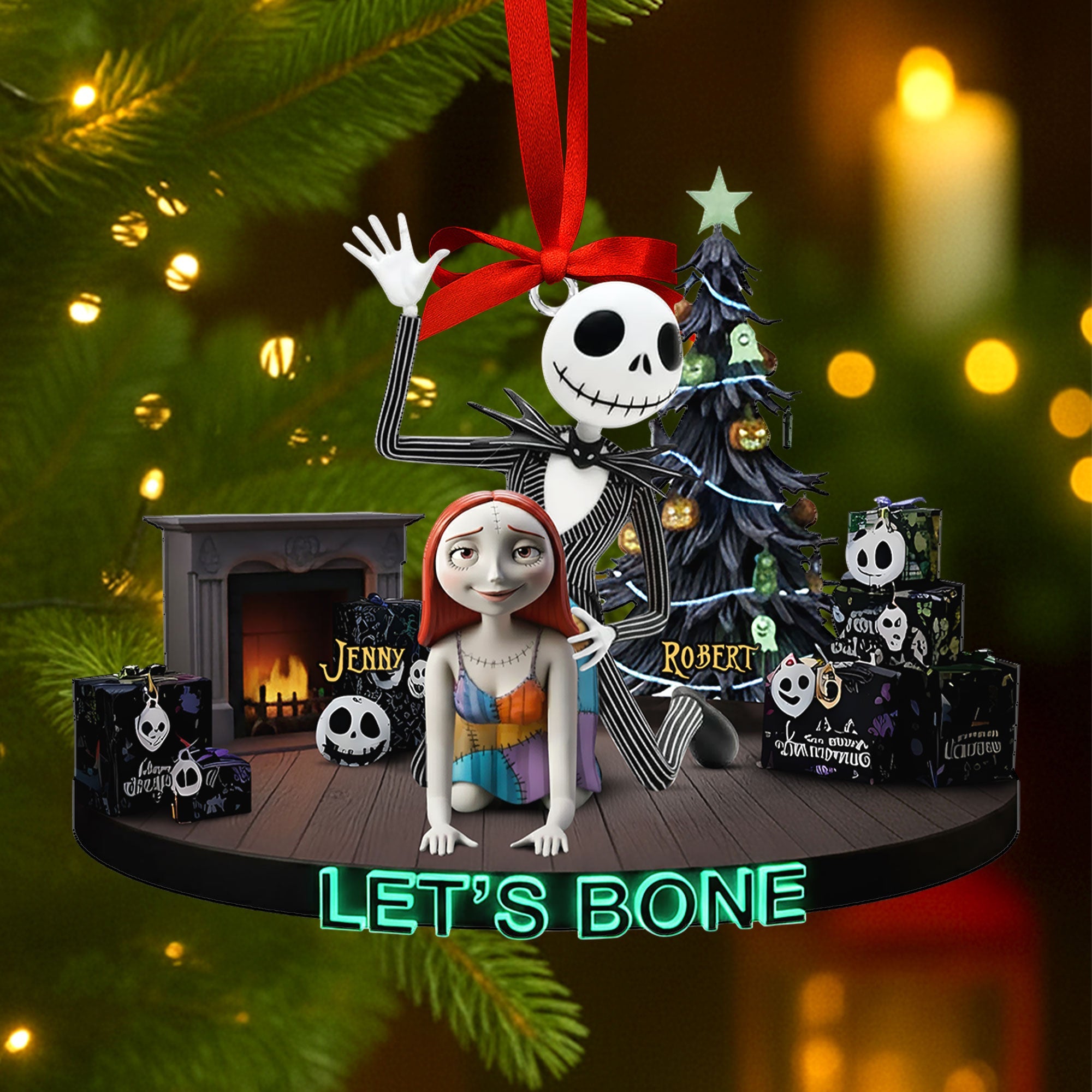 Mischievous Spooky Couple Christmas Ornament, Personalized Gifts For Couple - Family Christmas Ornament Gift Mischievous Spooky Couple Christmas Ornament, Personalized Gifts For Couple - Family Christmas Ornament Gift