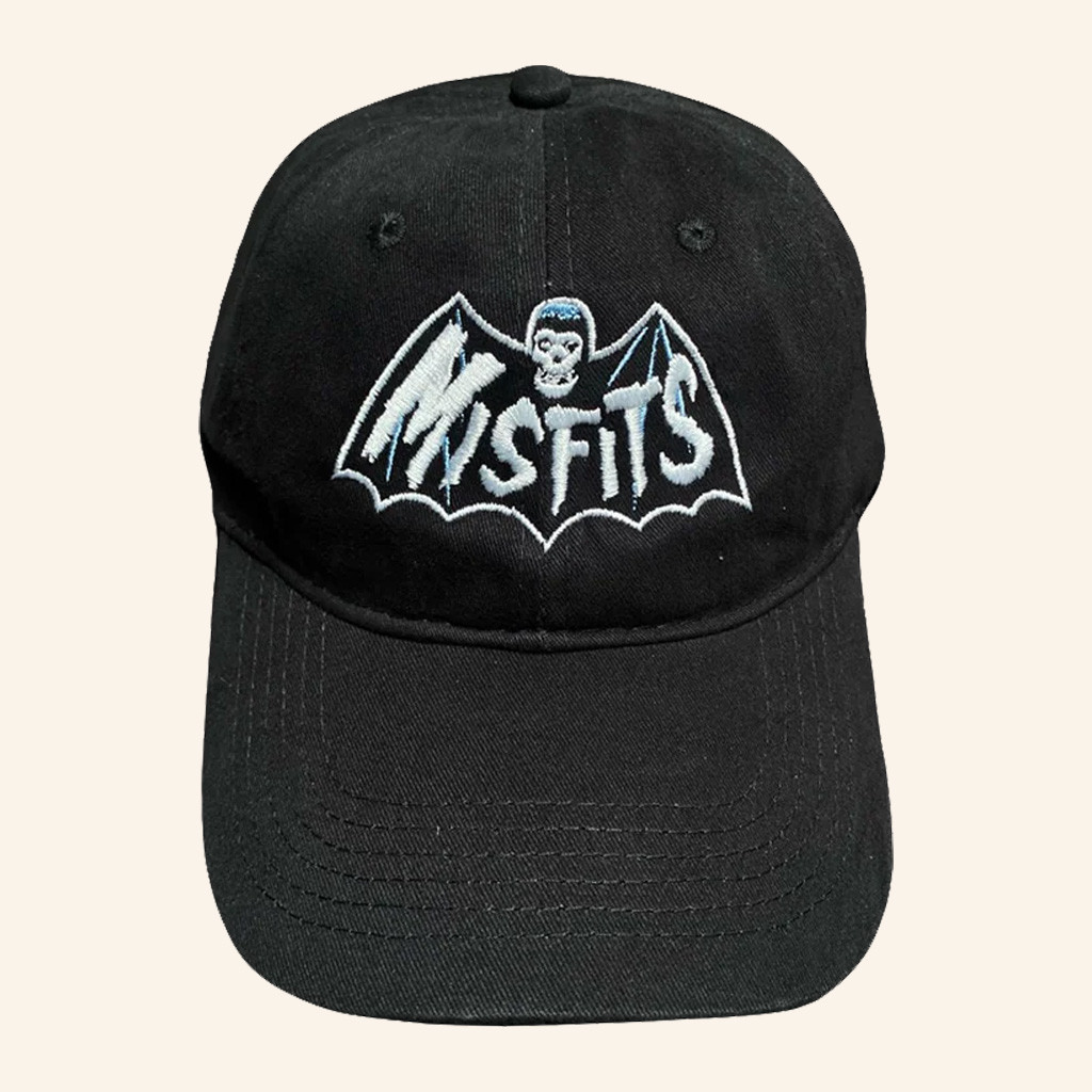 Misfits Merch Bat Logo Embroidered Snapback Hat Gift Ideas For Rock Fans Misfits Merch Bat Logo Embroidered Snapback Hat Gift Ideas For Rock Fans