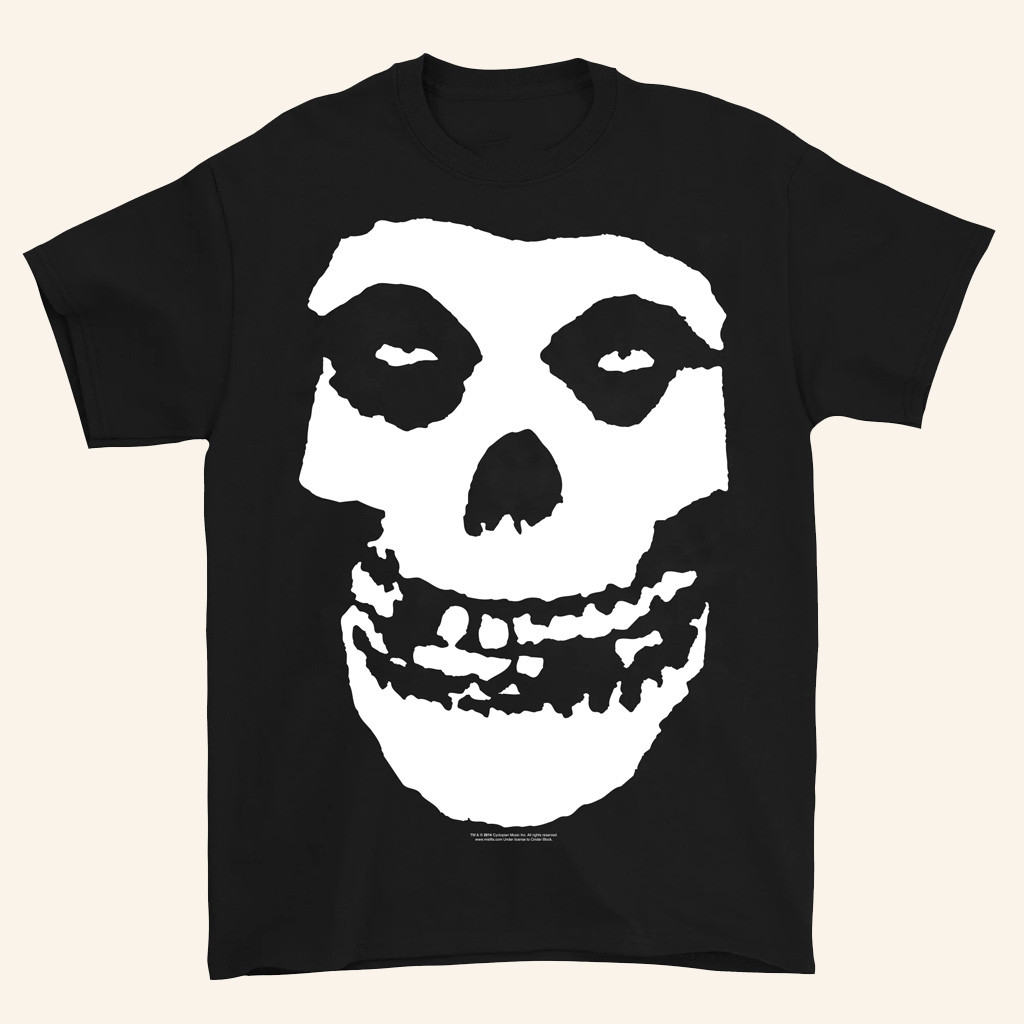Misfits Merch Classic Fiend Skull T-Shirt Gifts For Rock Fans