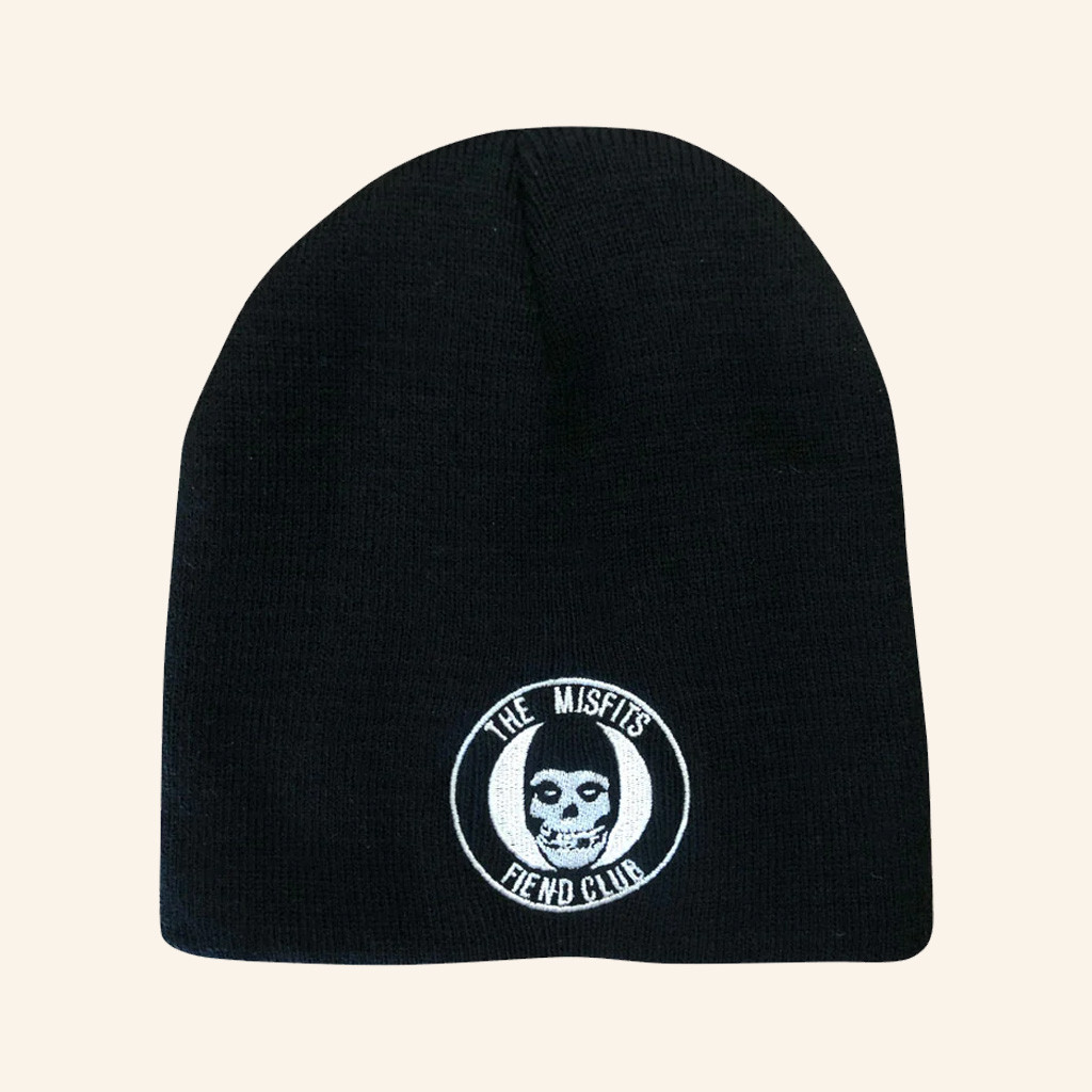 Misfits Merch Embroidered Fiend Club Beanie Gift Ideas For Rock Lovers