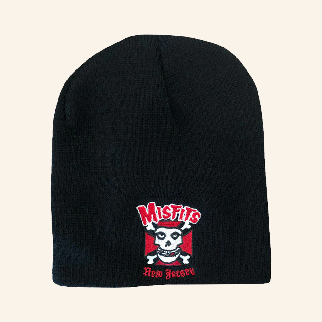 Misfits Merch Embroidered Misfits New Jersey Beanie Gift Ideas For Rock Fans Misfits Merch Embroidered Misfits New Jersey Beanie Gift Ideas For Rock Fans