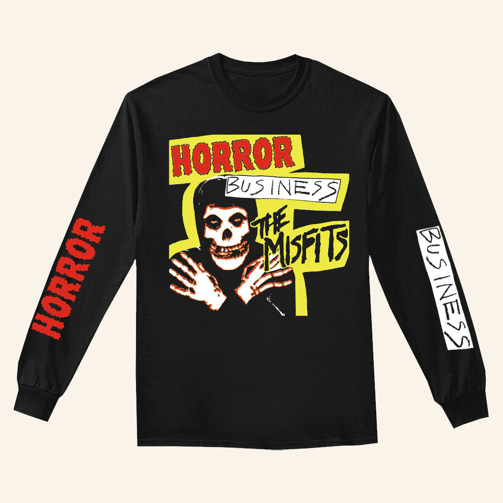 Misfits Merch Horror Business Long Sleeve T-Shirt Best Gifts For Husband