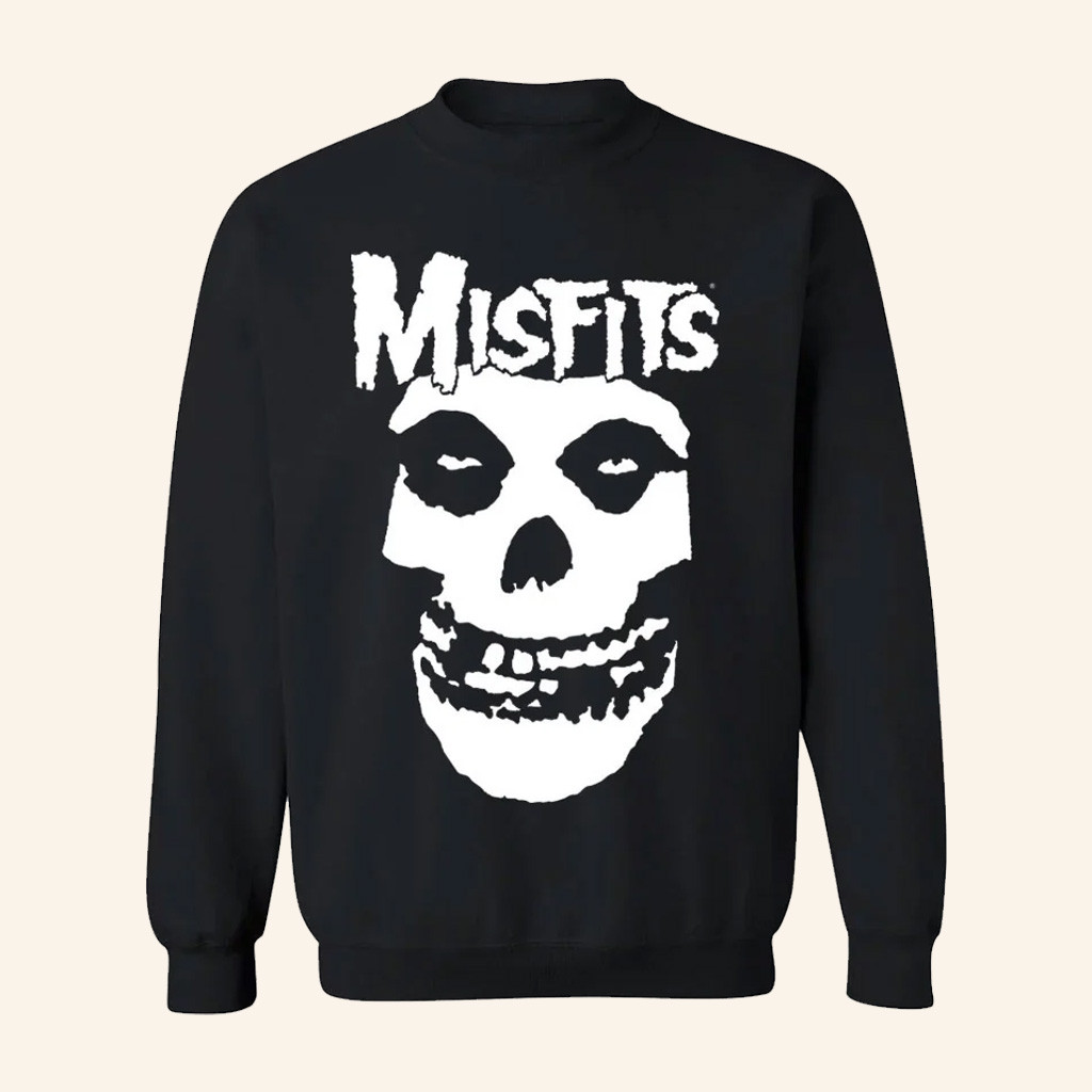 Misfits Merch Misfits Fiend Skull Black Crewneck Sweatshirt Christmas Gift Ideas For Him Misfits Merch Misfits Fiend Skull Black Crewneck Sweatshirt Christmas Gift Ideas For Him