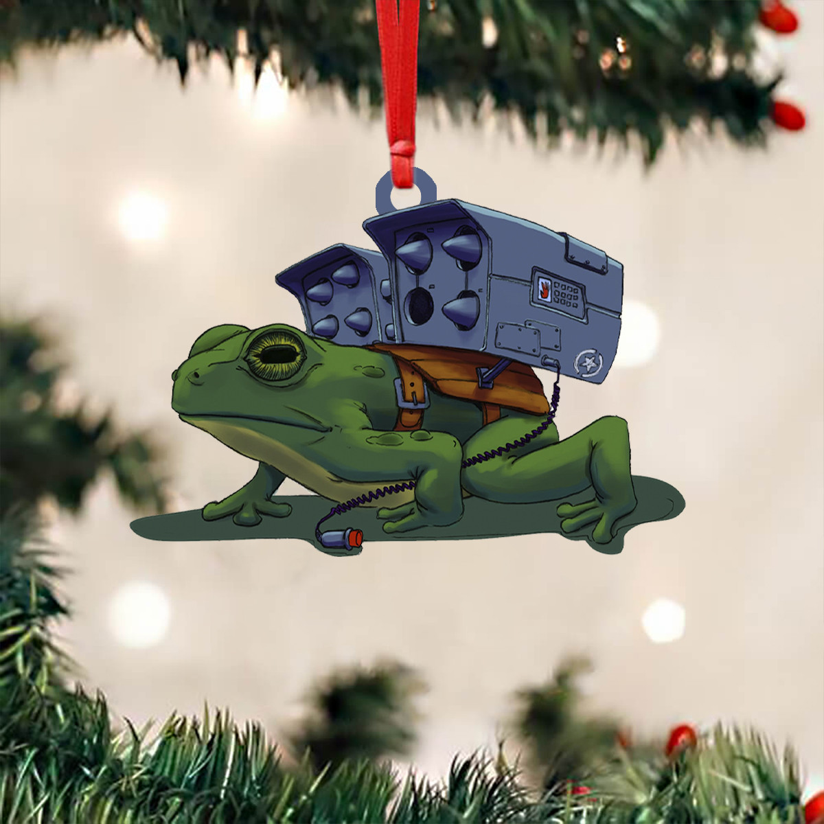 Missile Toad Ornament 2024 Missle Toad Meme Christmas Ornament For Tree