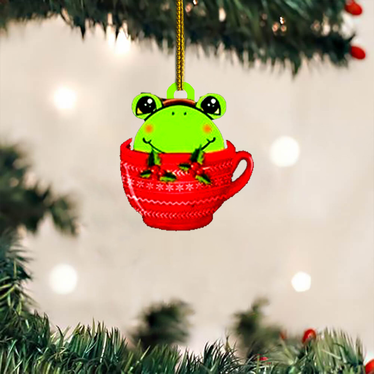 Missile Toad Ornament Frog Christmas Ornament Decorated Christmas Tree Ideas