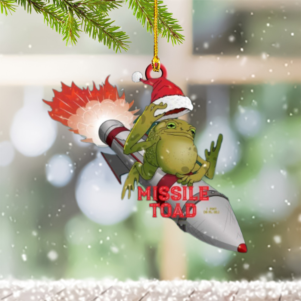 Missile Toad Ornament Funny Christmas Tree Ornaments Decorating For Xmas 2024