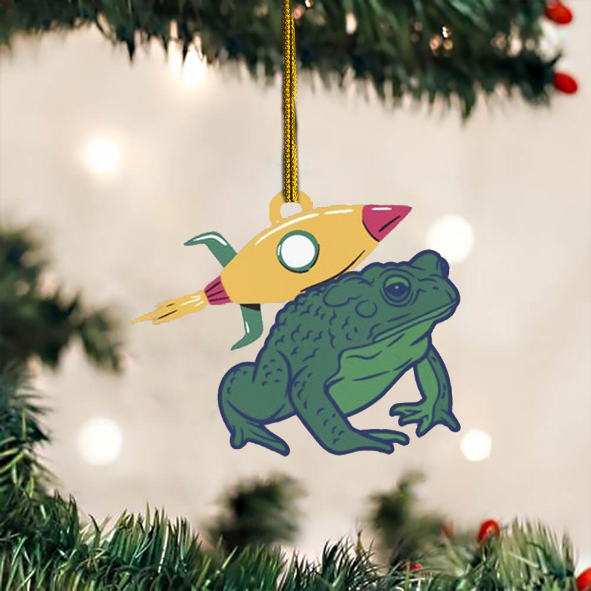 Missile Toad Ornament Missile Toad Meme Christmas Hanging Tree Ornament