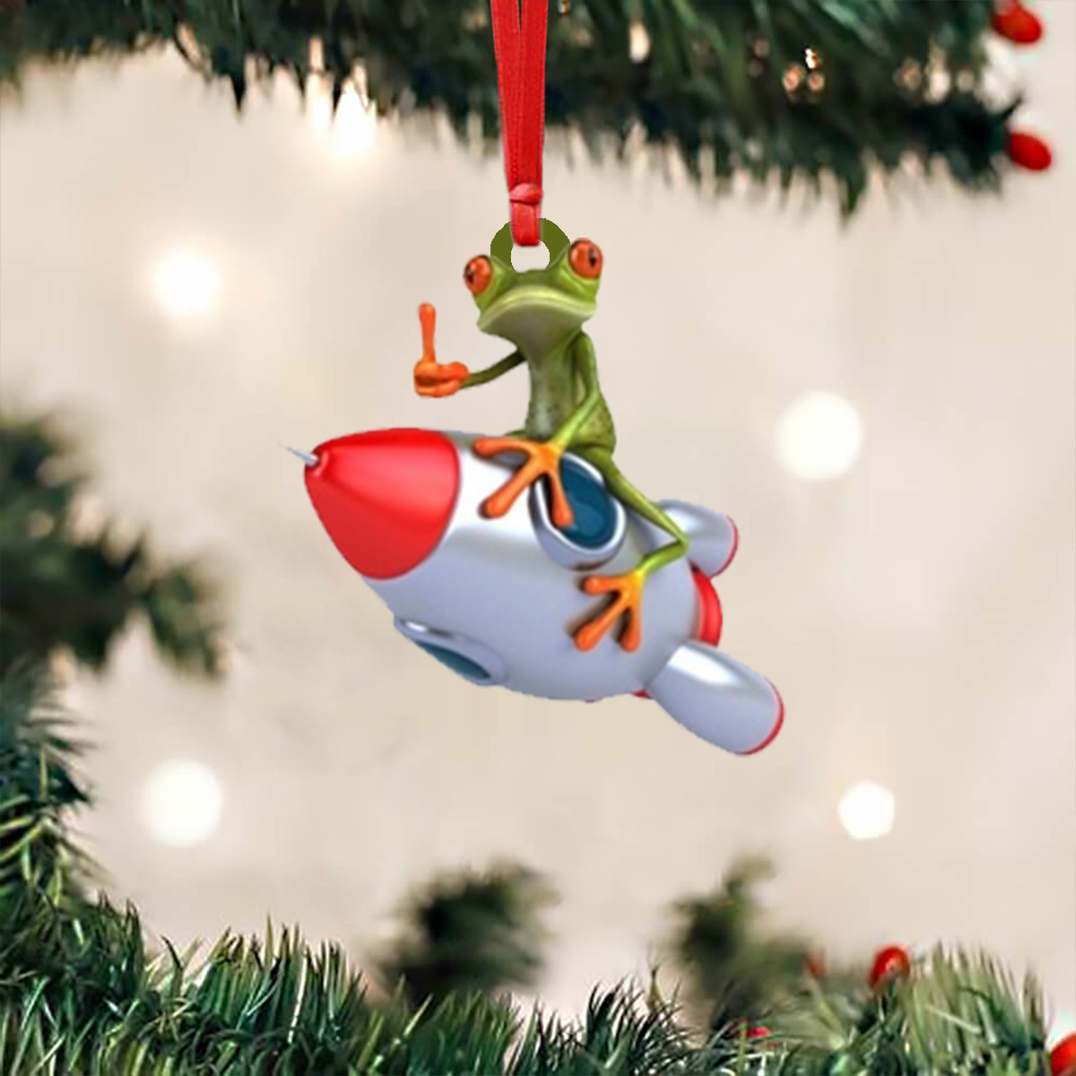 Missile Toad Ornament Missle Toad Meme Christmas Ornament For Tree Decorations