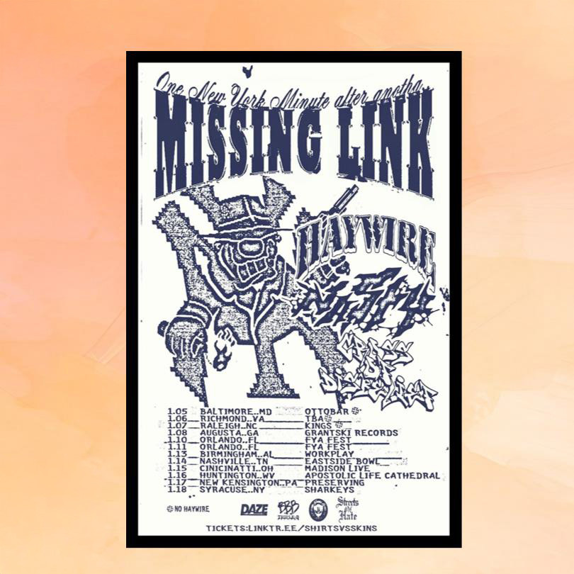 Missing Link Merch January Tour 2026 Poster Wall Decor For Living Room Best Gifts For Fans