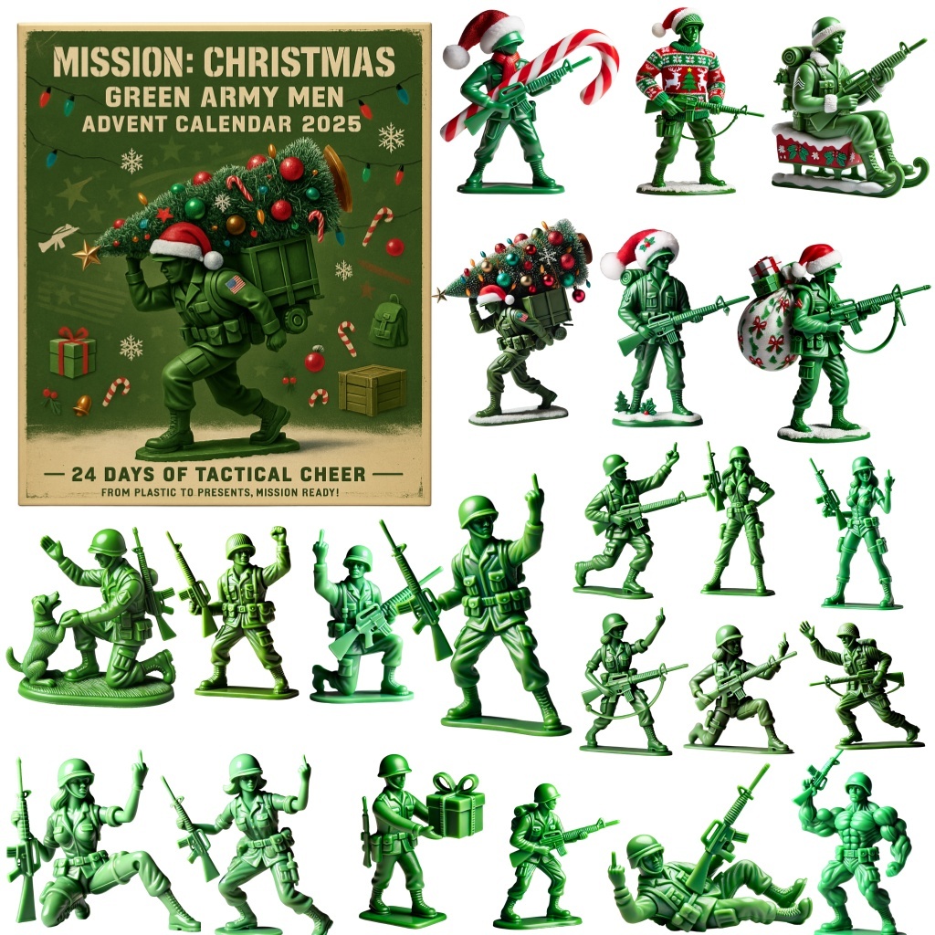 Mission Christmas Green Army Men Advent Calendar Fun Advent Calendar Xmas Presents