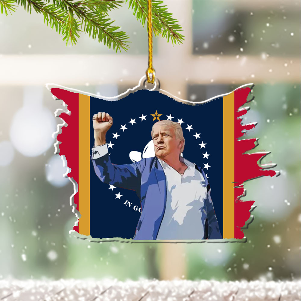 Mississippi for Trump 2024 Ornament Shape Fight Trump for President Ornament