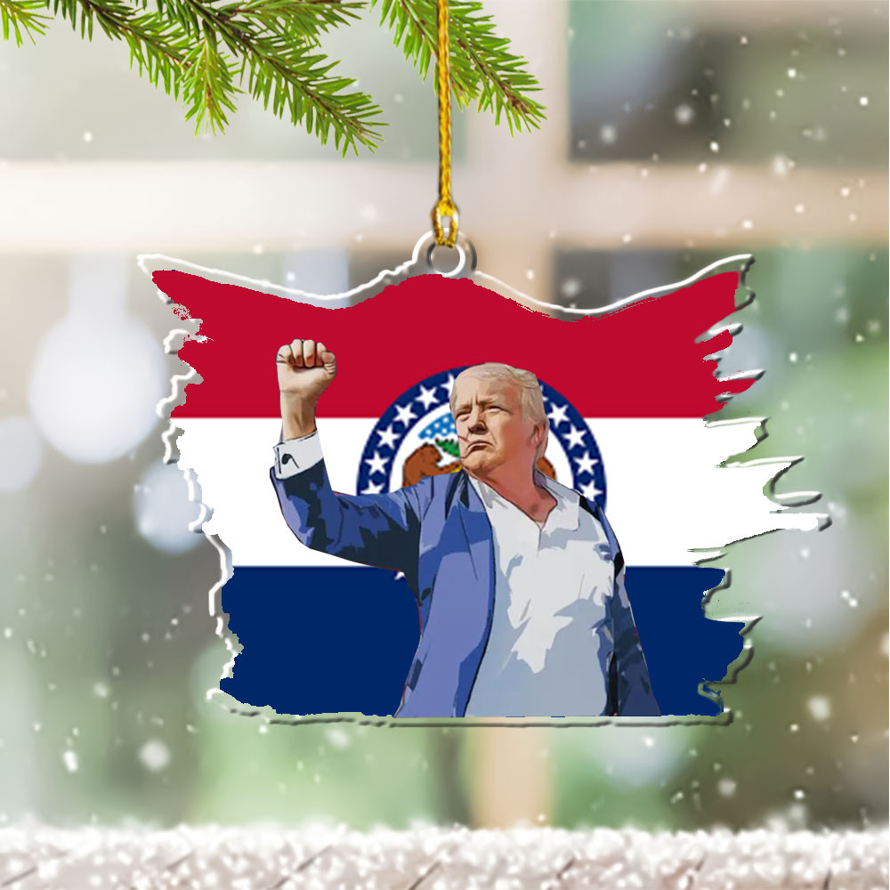 Missouri for Trump 2024 Ornament Shape Fight Trump for President Ornament