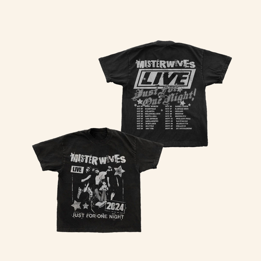 MisterWives Merch Vintage Black Tour T-Shirt Gift Ideas For Fans MisterWives Merch Vintage Black Tour T-Shirt Gift Ideas For Fans