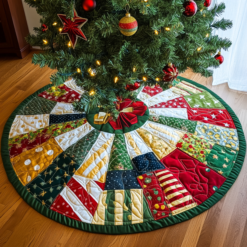 Mistletoe Magic Quilted Christmas Tree Skirt Magical Christmas Tree Skirt to Impress Guests