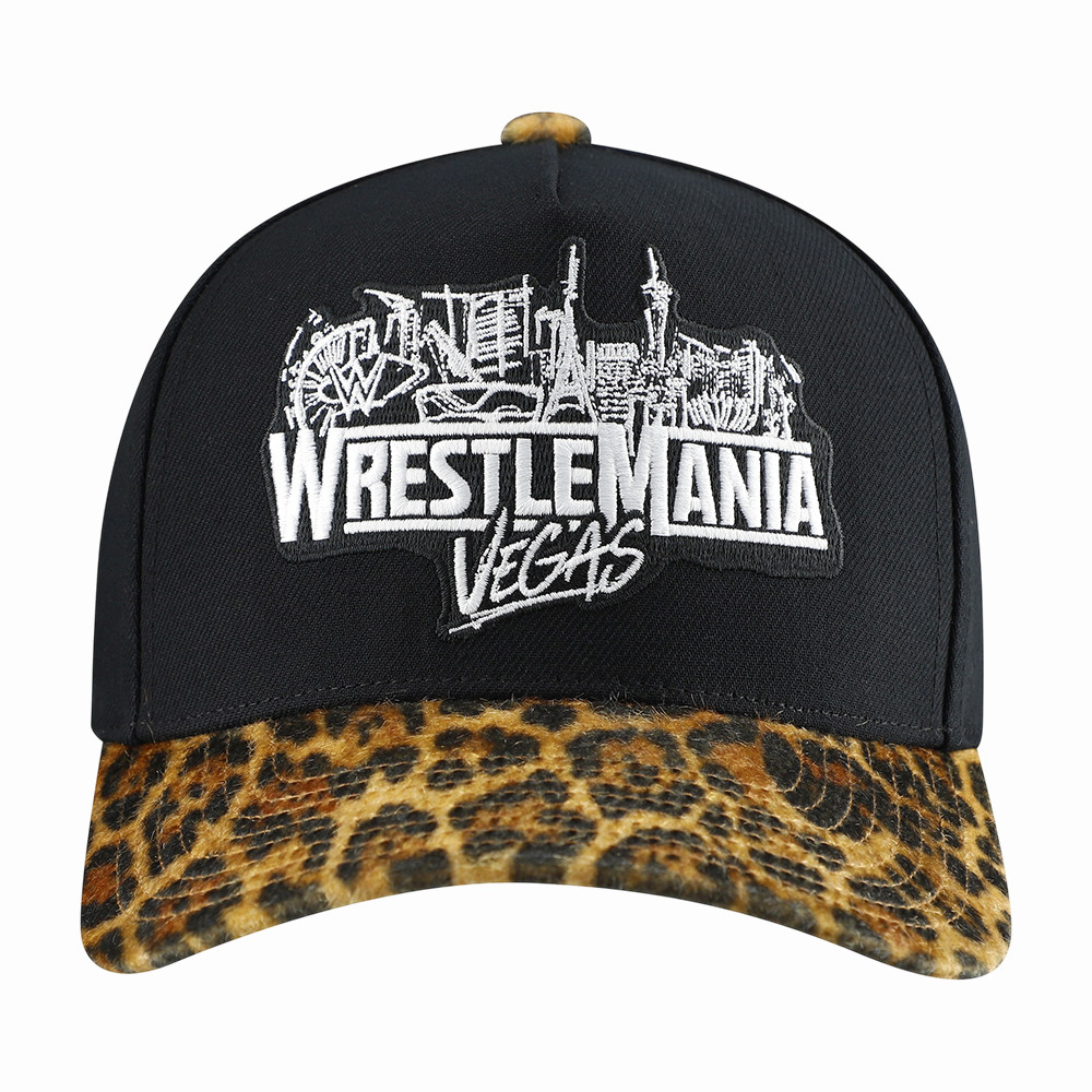 Mitchell & Ness Black WrestleMania Hat WrestleMania Vegas Baseball Cap Gift For WWE Fans