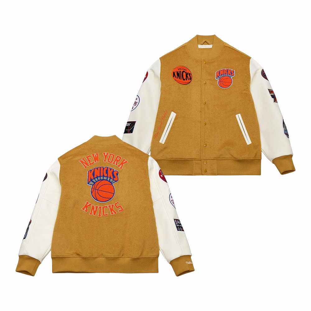Mitchell & Ness New York Knicks Basketball Bomber Jacket Game Day Clothing Best Basketball Gear
