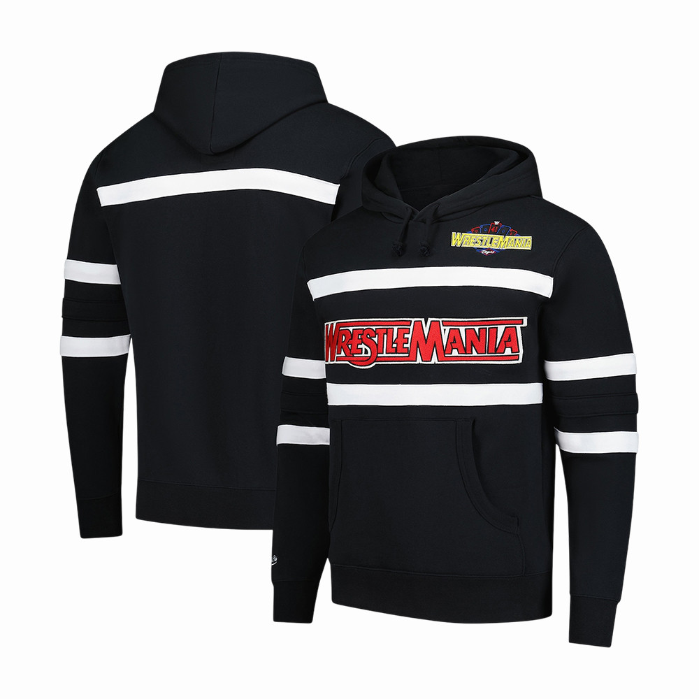Mitchell & Ness WrestleMania Head Coach Hoodie World Wrestling Entertainment Merch WWE Gear