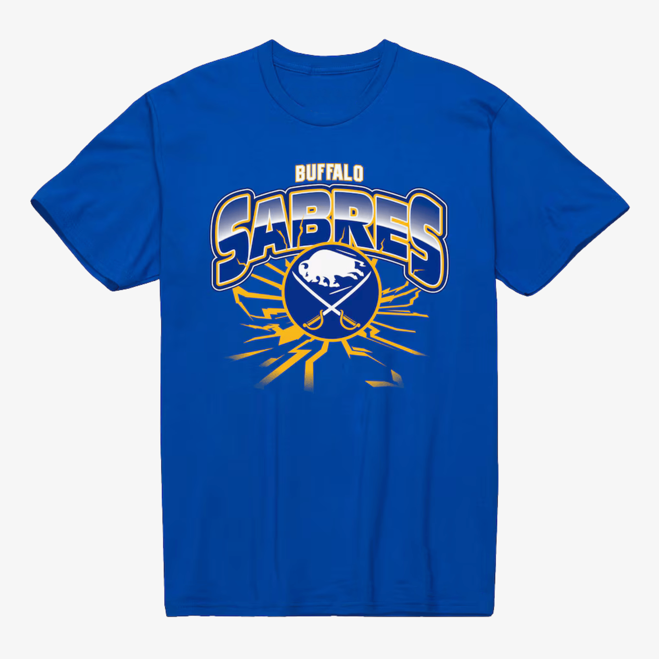 Mitchell And Ness Buffalo Sabres Earthquake T-Shirt Sports Apparel Unique Gifts For Hockey Lovers