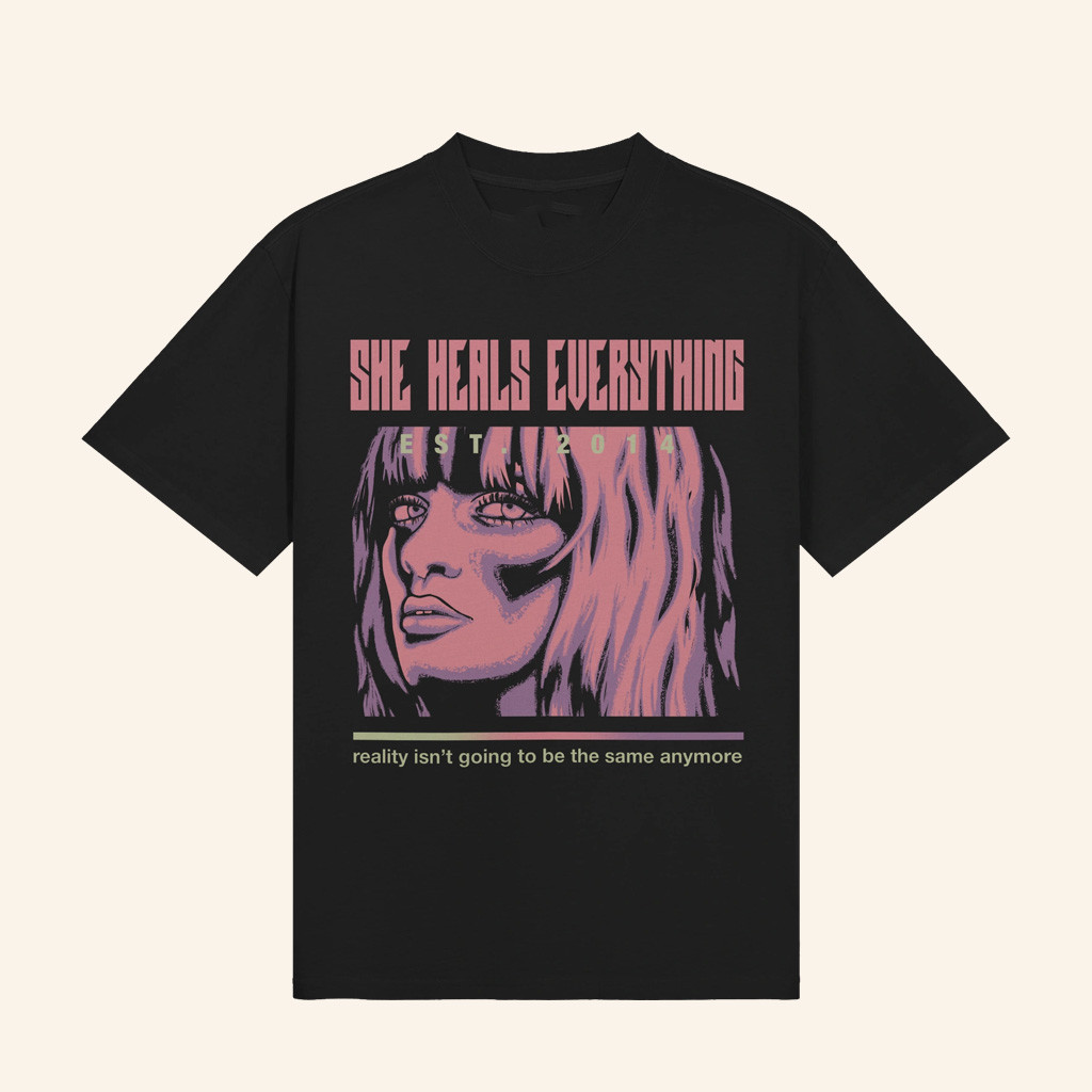 Mitchie Fox Merch She Heals Everything T-Shirt Christmas Presents For Daughter Mitchie Fox Merch She Heals Everything T-Shirt Christmas Presents For Daughter