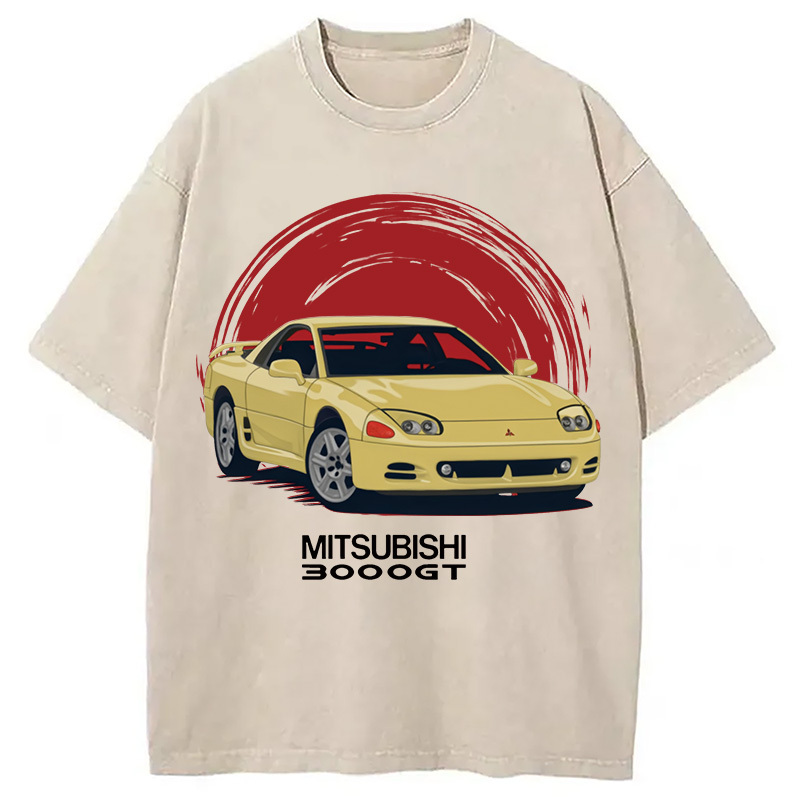 Mitsubishi 3000GT Washed T-Shirt Funny Graphic Gift For Friends Gifts For BFF