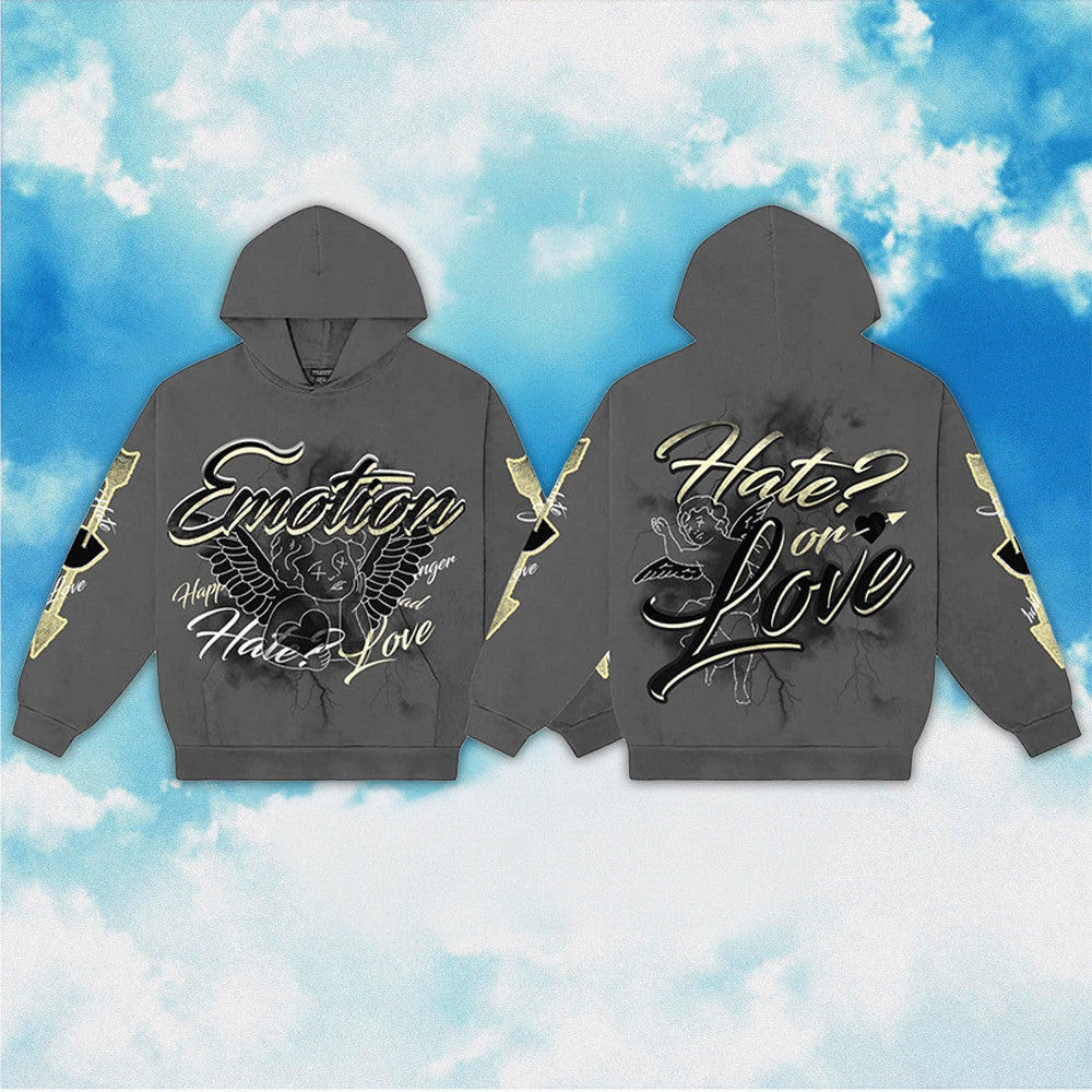 Mixed Emotions Hoodie Charcoal Hate On Love Hoodie Mixed Emotions Merch Mixed Emotions Hoodie Charcoal Hate On Love Hoodie Mixed Emotions Merch