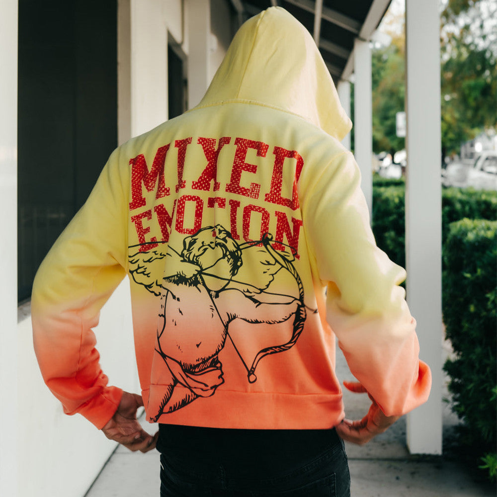 Mixed Emotions Zipper Hoodie Yellow Orange Mixed Emotions Merch Mixed Emotions Zipper Hoodie Yellow Orange Mixed Emotions Merch