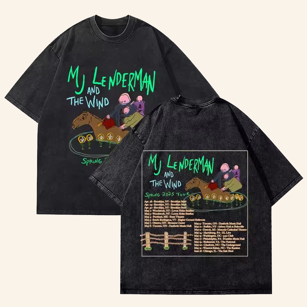 MJ Lenderman And The Wind Merch Wash T-Shirt Christmas Gift Ideas For Her MJ Lenderman And The Wind Merch Wash T-Shirt Christmas Gift Ideas For Her