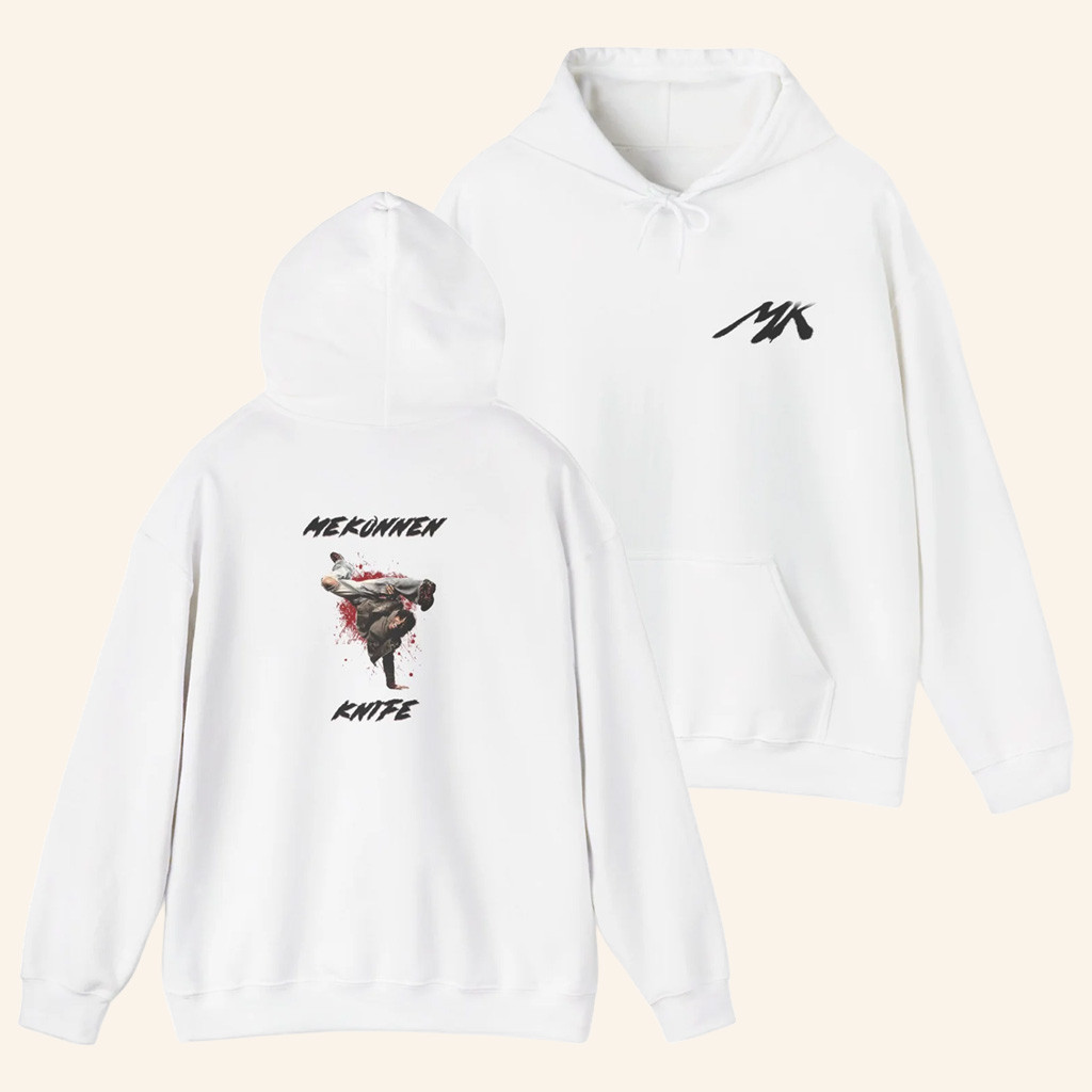 MK Merch MK Logo Hoodie White Marc Kinchen Hoodie Gift Ideas For DJ Lovers