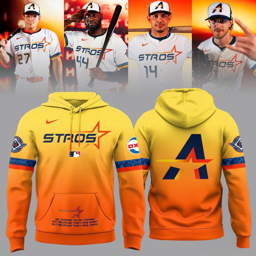 MLB Houston Astros 2025 City Connect The Next Frontier Hoodie Cool Gifts For Baseball Lovers