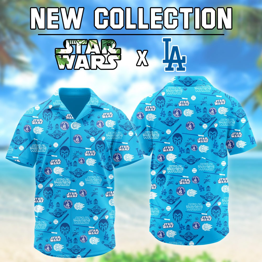 MLB Los Angeles Dodgers x Star Wars Hawaii Shirt Best Gifts For Baseball Fans